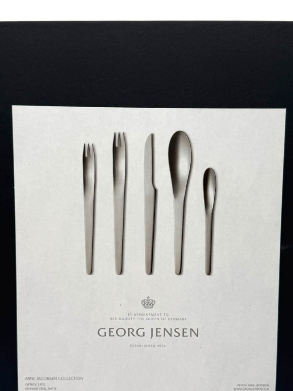 Arne Jacobsen by Georg Jensen Stainless Service for 1 Sets 5 pieces NEW SEALED